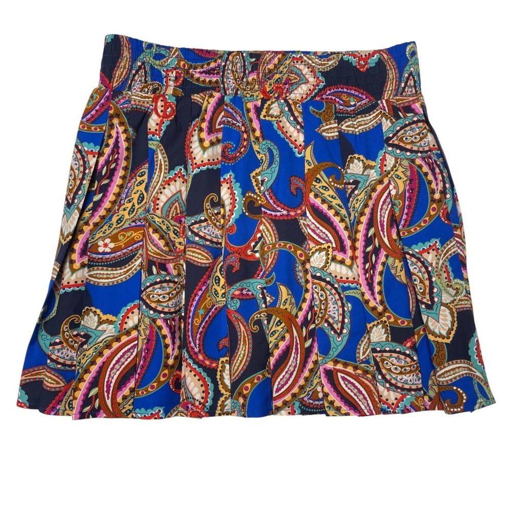 G by Giuliano Pleated Paisley Golf Skort Women's Medium